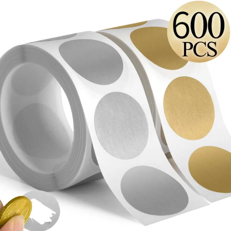 Vintage Fashion Magazines - 300Pcs Scratch Off Stickers Round Shape