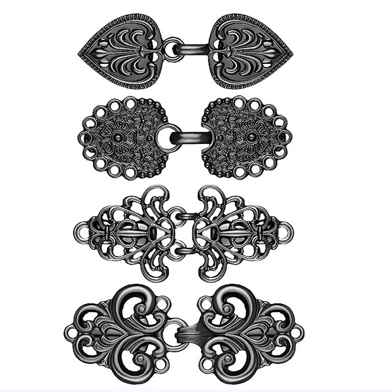 Vintage Fashion Guild - 4 Pieces Vintage Sweater Swirl Clip