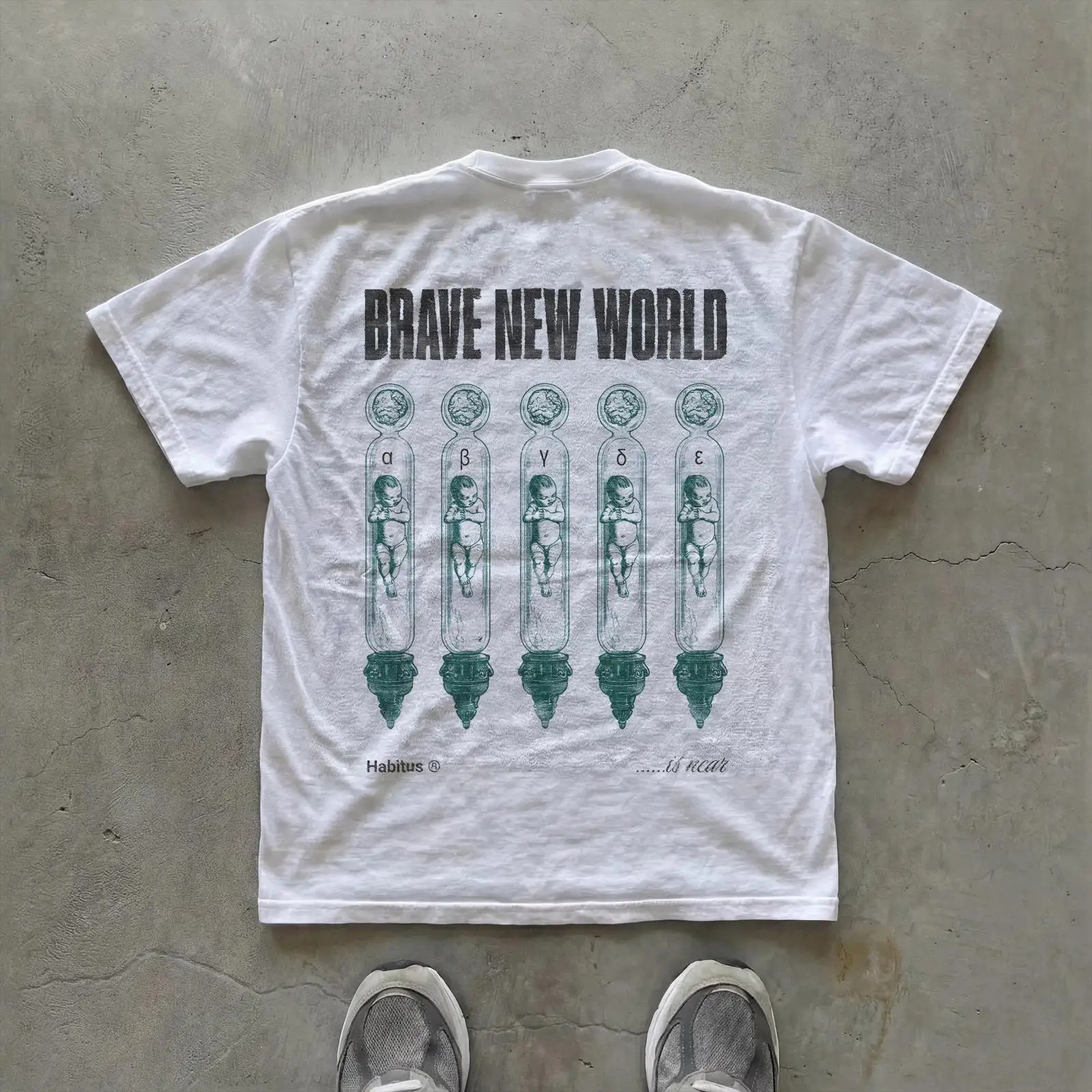 Brave New World T Shirt Aldous - Vintage Fashion Knitwear Book ulasan dan harga