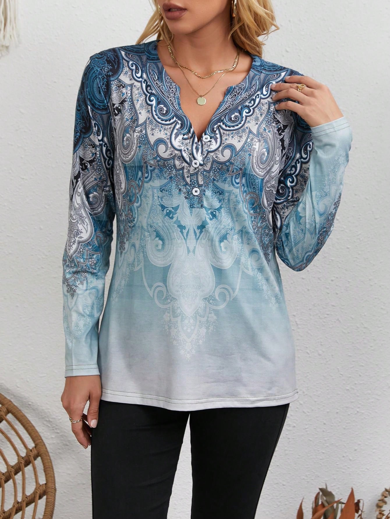 Women's Ethnic-Style Top: Vint - Usa Vintage Fashion ulasan dan harga