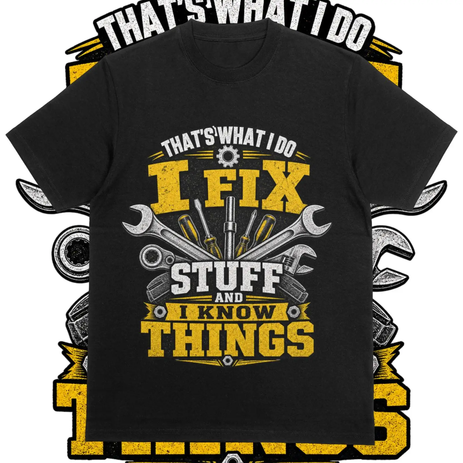 I Fix Stuff And Know Things T  - Vintage Fashion Stuff ulasan dan harga