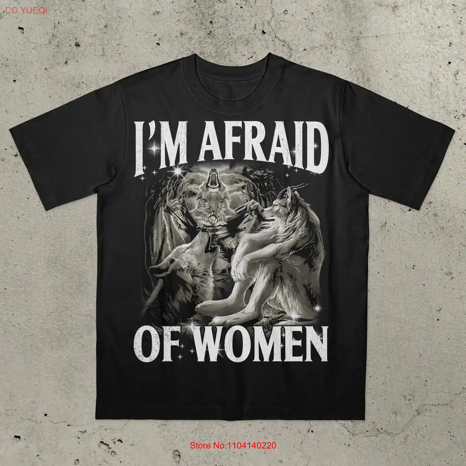 I m Afraid of Women T Shirt Fu - Vintage Fashion Gen Z ulasan dan harga