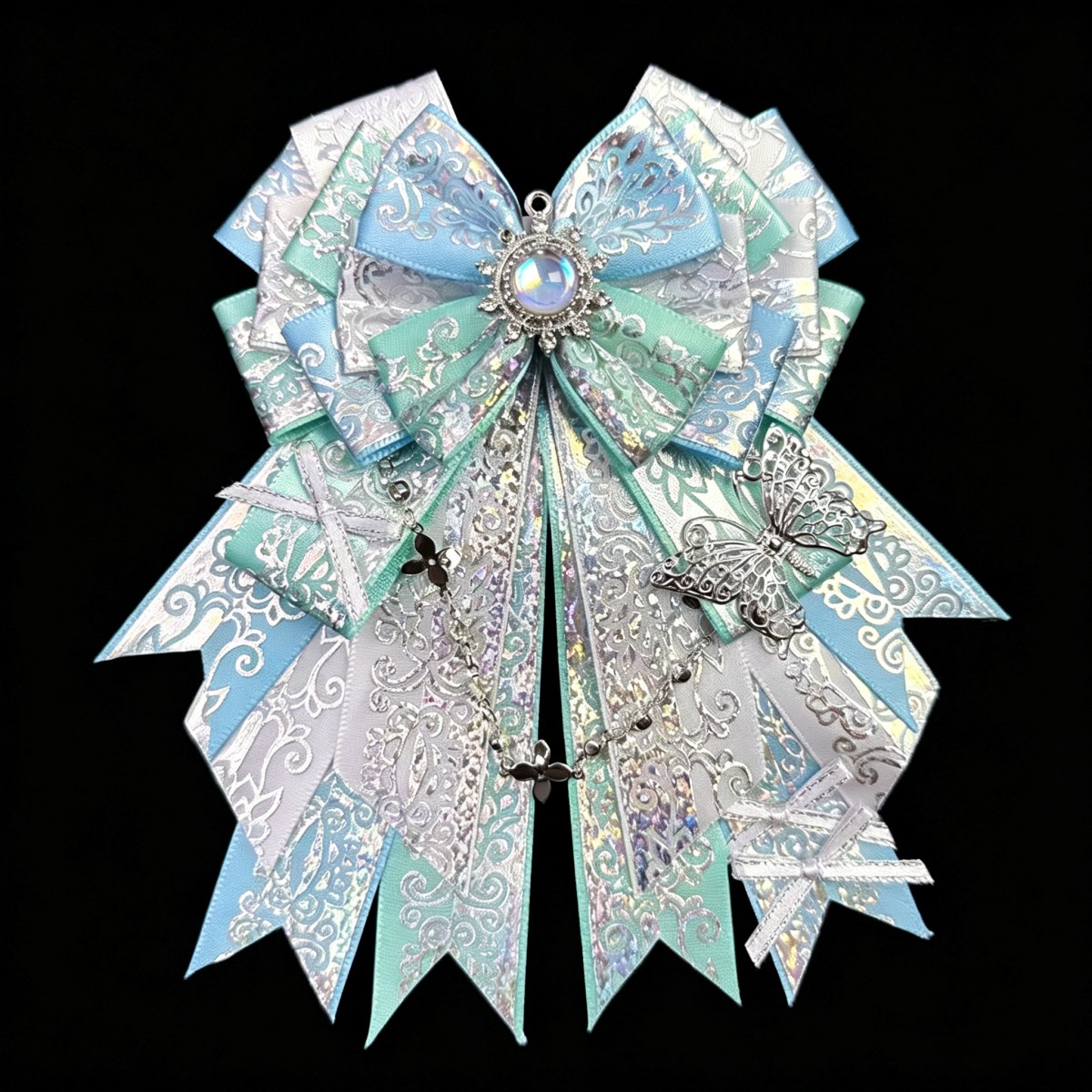 Vintage Laser Ribbon Bow Brooc - Vintage Fashion Exhibition ulasan dan harga