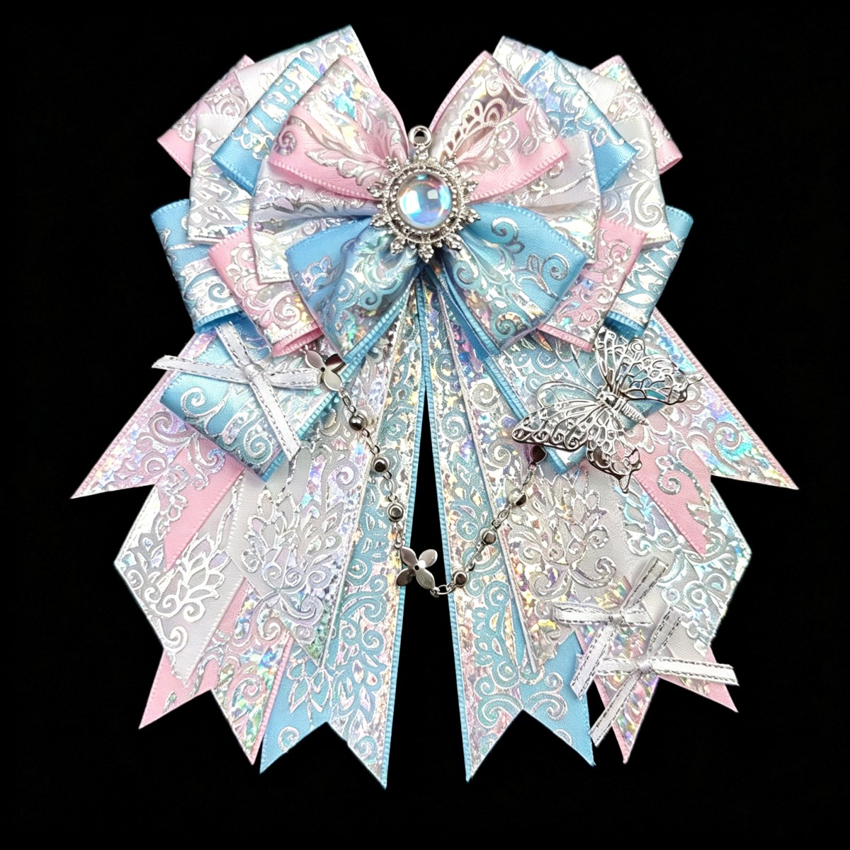 Vintage Laser Ribbon Bow Brooc - Vintage Fashion Exhibition ulasan dan harga