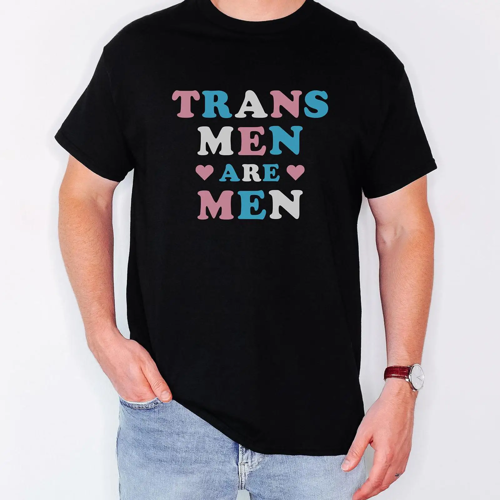 Trans Men Are T Shirt Pride LG - Vintage Queer Fashion ulasan dan harga