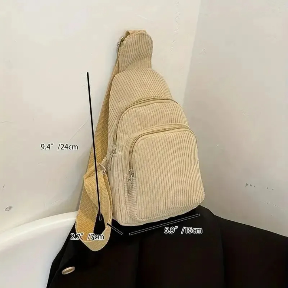 Vintage Corduroy Crossbody Bag - Vintage Fashion Boutique ulasan dan harga