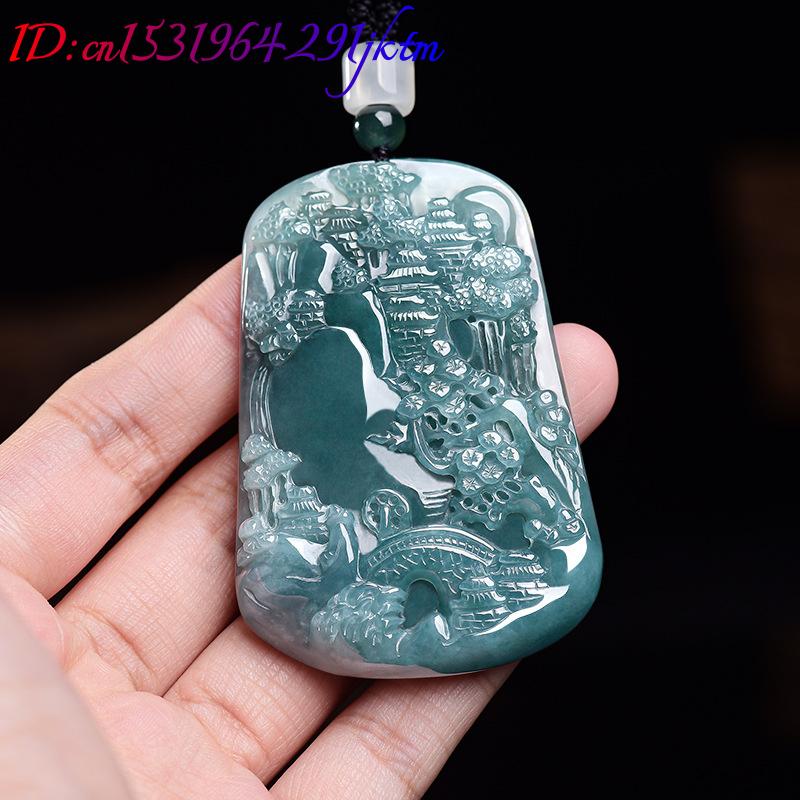 Natural Burmese Jadeite Scener - Usa Vintage Fashion ulasan dan harga