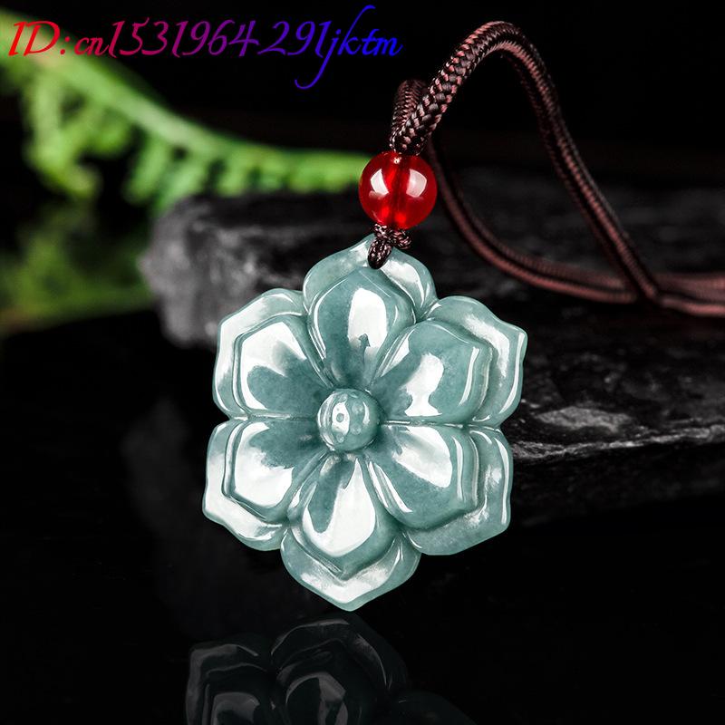 Burmese Jadeite Flower Pendant - Usa Vintage Fashion ulasan dan harga