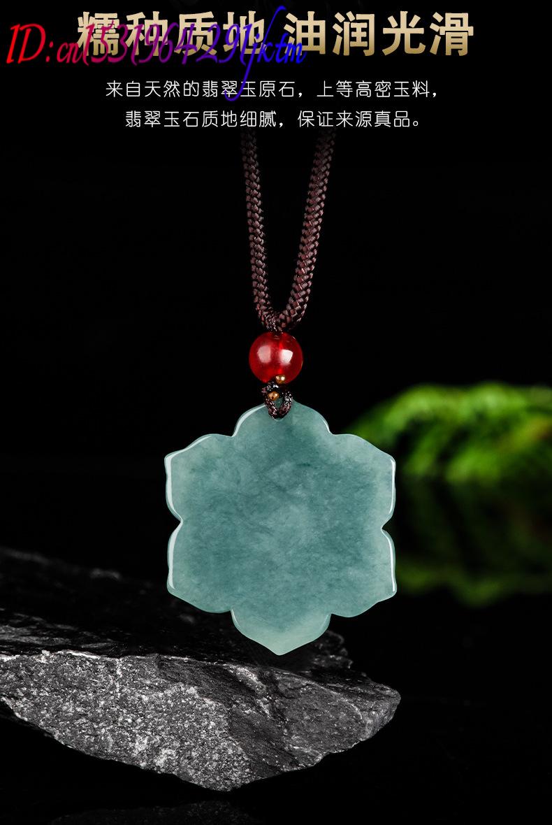 Burmese Jadeite Flower Pendant - Usa Vintage Fashion ulasan dan harga