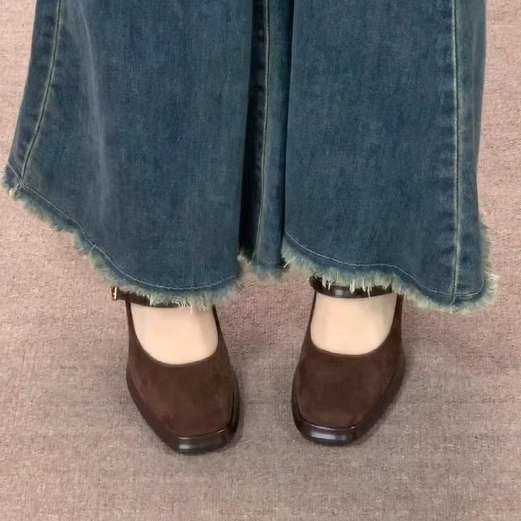 Vintage Thick High Women Mary  - Vintage Fashion Designers ulasan dan harga