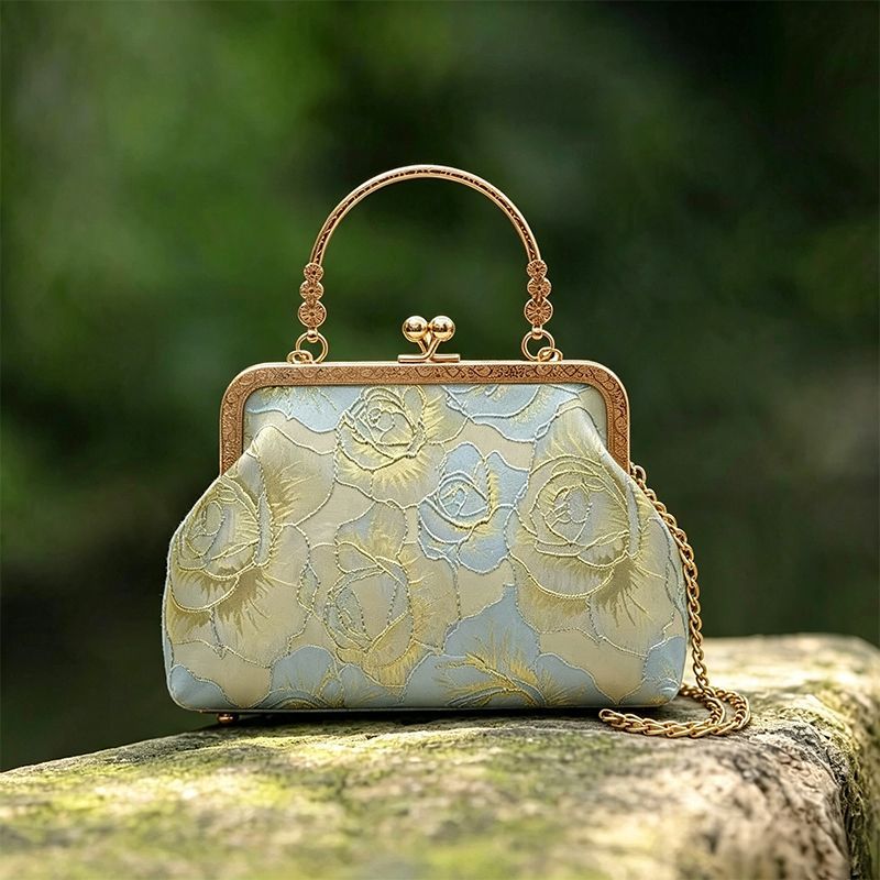 Vintage Floral Embroidery Kiss - Vintage Fashion In Chinese ulasan dan harga
