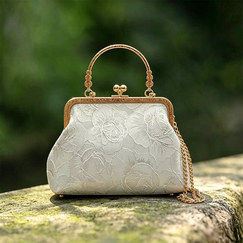 Vintage Floral Embroidery Kiss - Vintage Fashion In Chinese ulasan dan harga