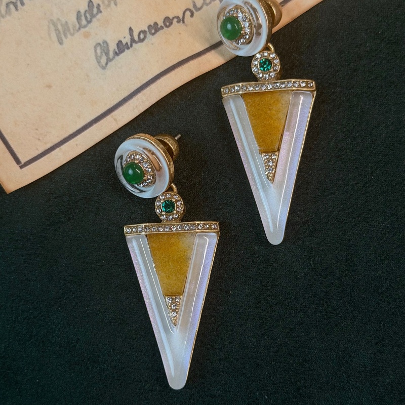 Vintage Green Glazed Glacier W - Vintage Fashion Jewelry Brands ulasan dan harga