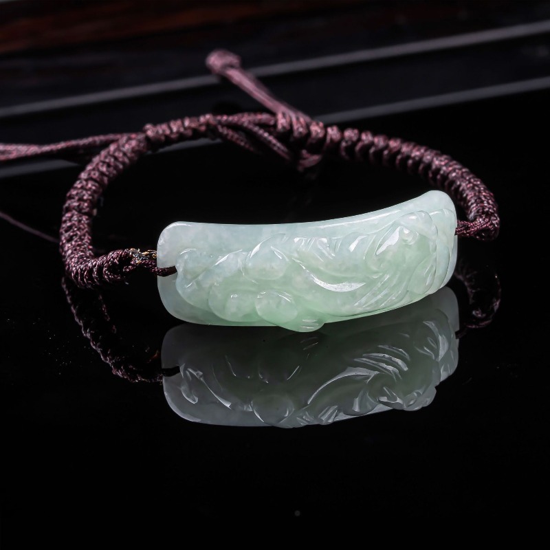 Burmese Jadeite Pixiu Bracelet - Usa Vintage Fashion ulasan dan harga