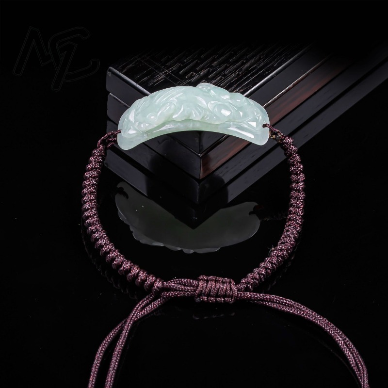 Burmese Jadeite Pixiu Bracelet - Usa Vintage Fashion ulasan dan harga