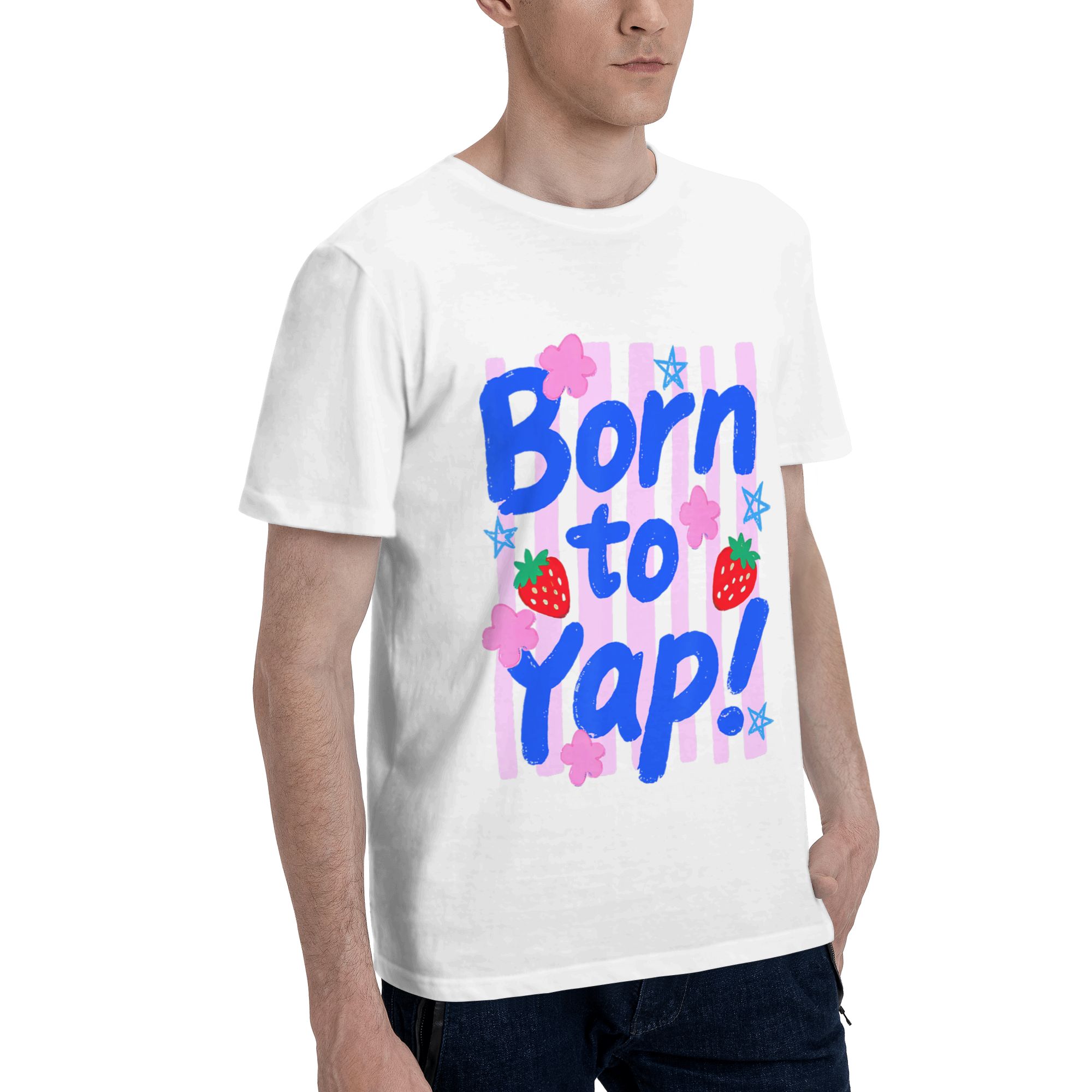 Preppy Born to Yap Stripes Fun - Vintage Fashion Gen Z ulasan dan harga