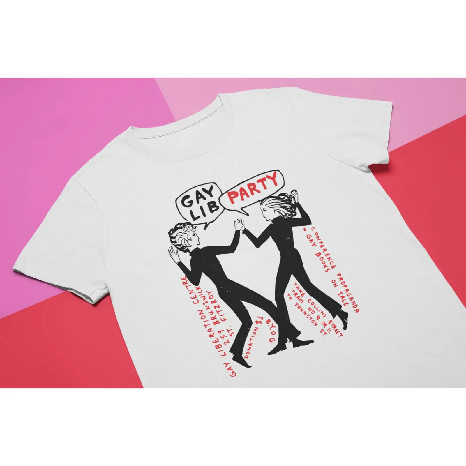 Gay Lib Party T Shirt Vintage  - Vintage Queer Fashion ulasan dan harga