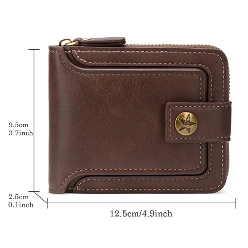 Men's High-Quality PU Leather  - Vintage Fashion Postcards ulasan dan harga