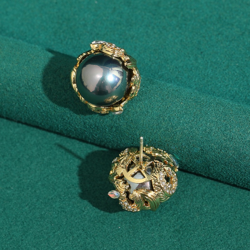 Vintage Grey Pearl Earrings Fo - Vintage Fashion Jewelry Brands ulasan dan harga