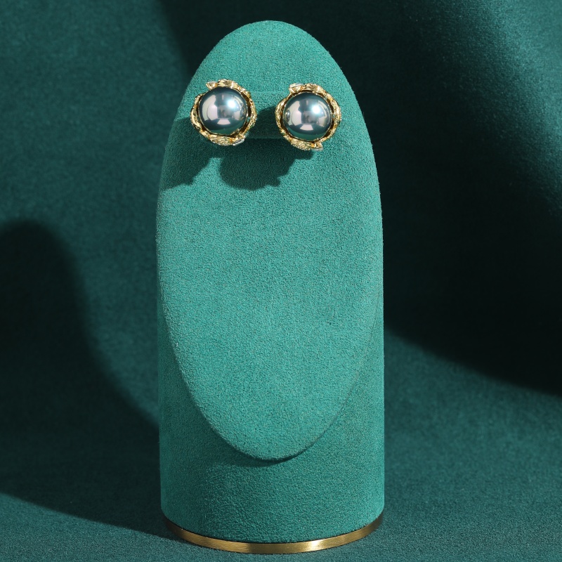 Vintage Grey Pearl Earrings Fo - Vintage Fashion Jewelry Brands ulasan dan harga