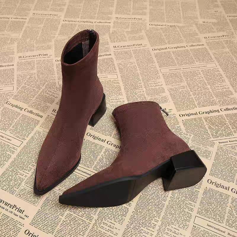 New Low Heel Women Mordern Ank - Vintage Fashion Designers ulasan dan harga