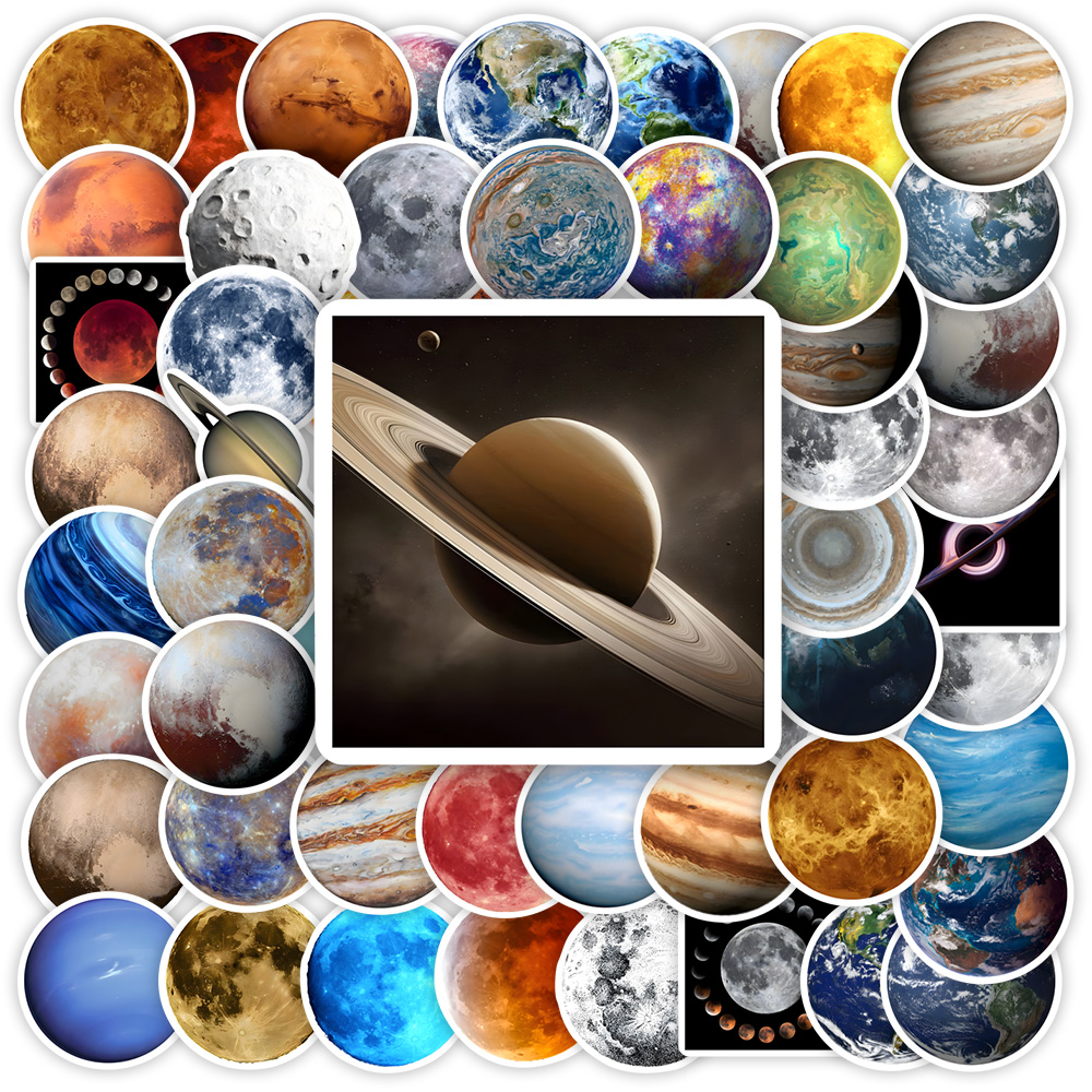 Planet Universe Stickers Galax - Vintage Fashion Magazines ulasan dan harga