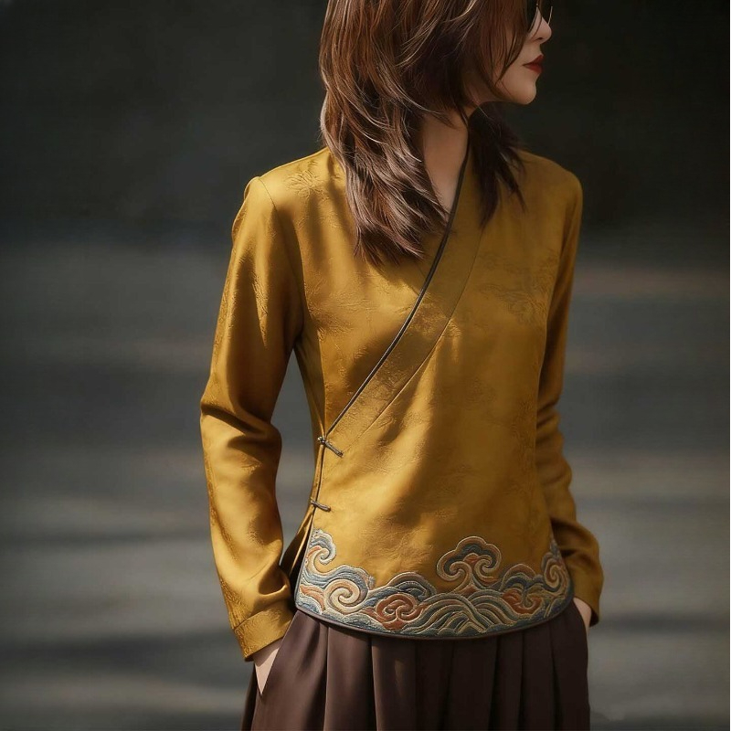 Chinese Style Women's Blouses  - Vintage Fashion In Chinese ulasan dan harga
