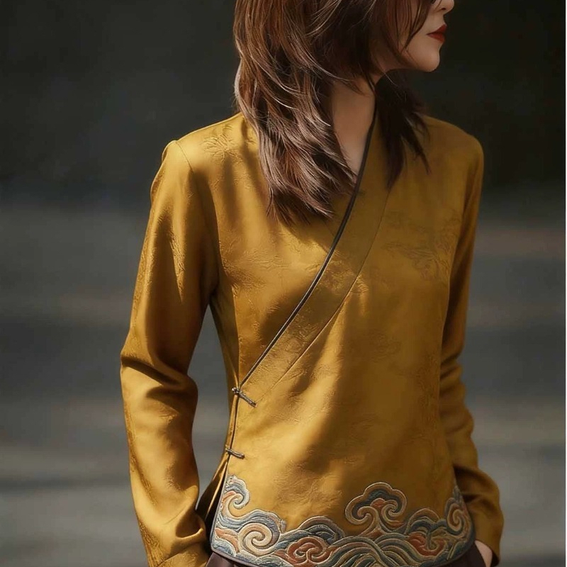 Chinese Style Women's Blouses  - Vintage Fashion In Chinese ulasan dan harga