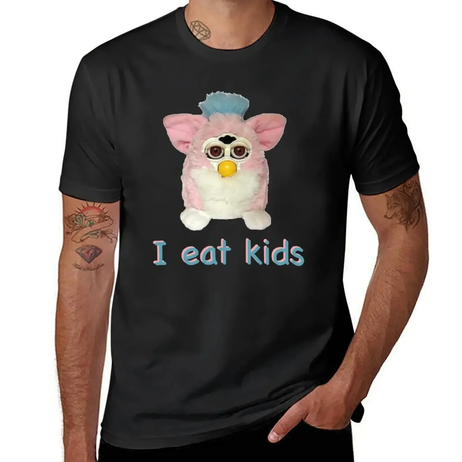 Furby I eat kids T-Shirt graph - Vintage Fashion Archive ulasan dan harga