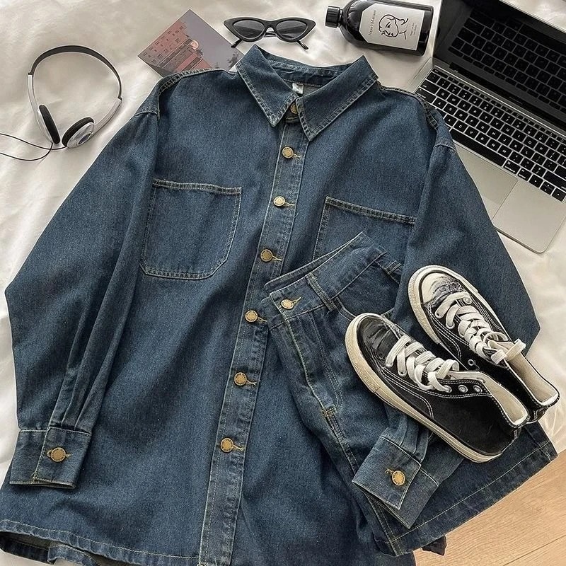 Y2K Denim Skirt Set: Vintage J - Usa Vintage Fashion ulasan dan harga