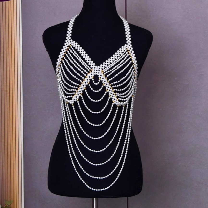 Women's Spring Summer Pearl Kn - Vintage Fashion In Chinese ulasan dan harga