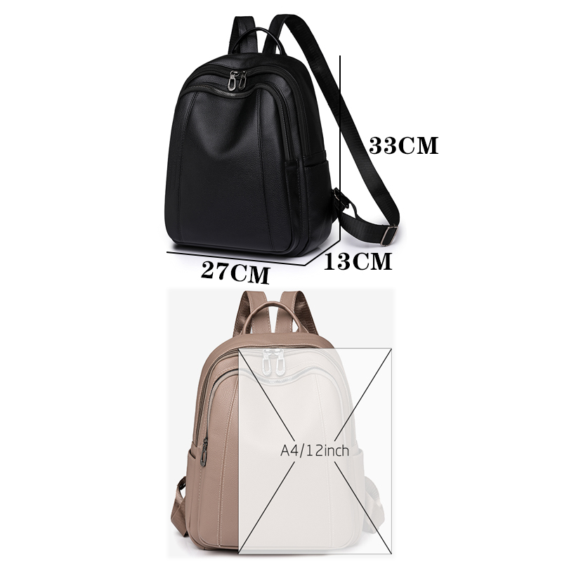 High Quality Leather Backpack  - Vintage Fashion Boutique ulasan dan harga