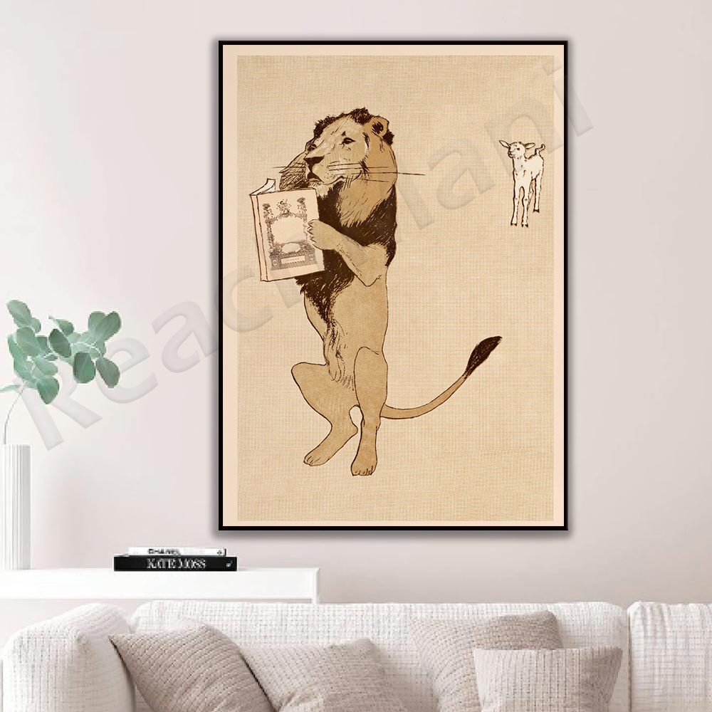 Edward Penfield, The Lion and  - Vintage Fashion Exhibition ulasan dan harga