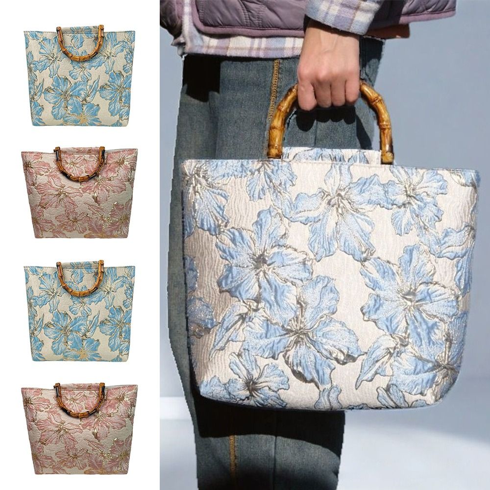 Bamboo Handle Hanfu Tote Bag V - Vintage Fashion In Chinese ulasan dan harga