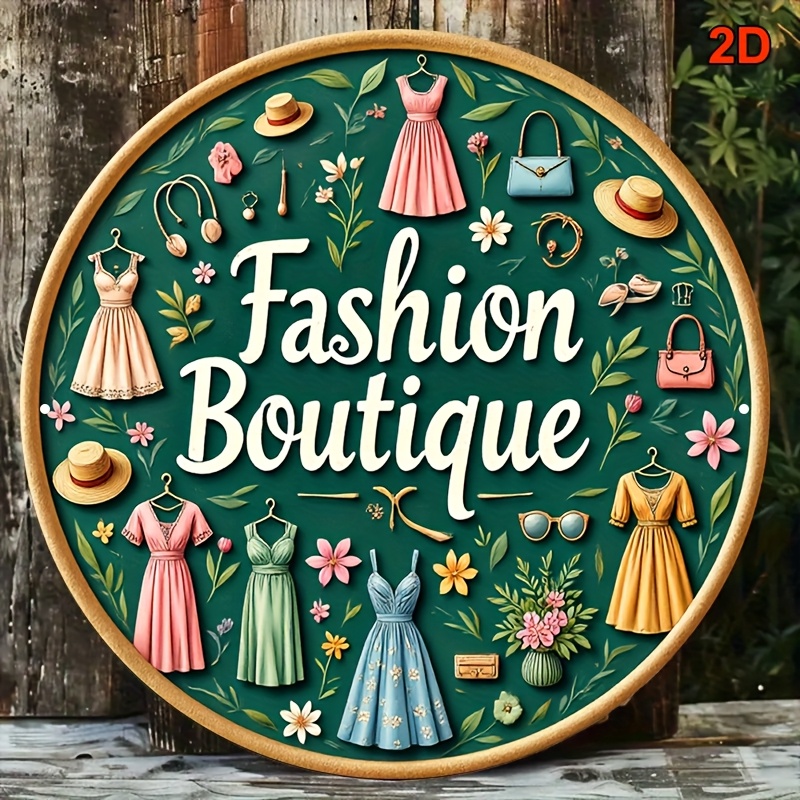 Vintage Fashion Metal Wall Sig - Vintage Fashion Store ulasan dan harga
