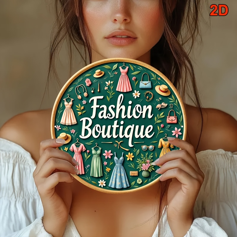 Vintage Fashion Metal Wall Sig - Vintage Fashion Store ulasan dan harga