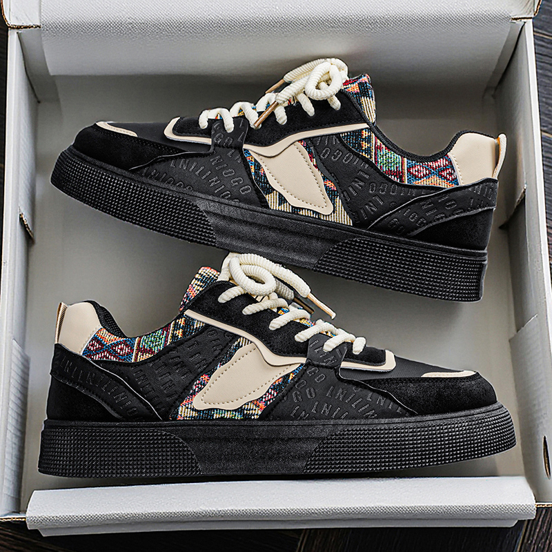 Men's Vintage Patchwork Platfo - Vintage Fashion Boutique ulasan dan harga