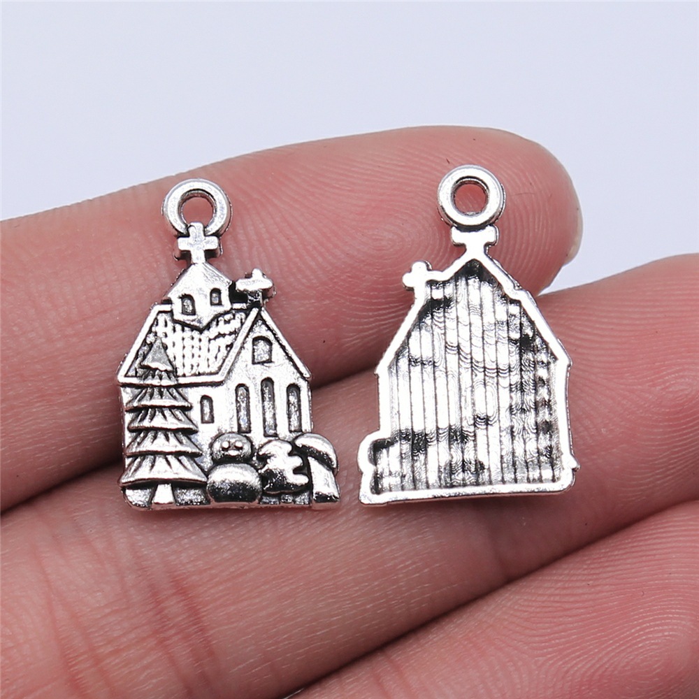 WYSIWYG 10pcs 21x14mm Antique  - Vintage Fashion Houses ulasan dan harga