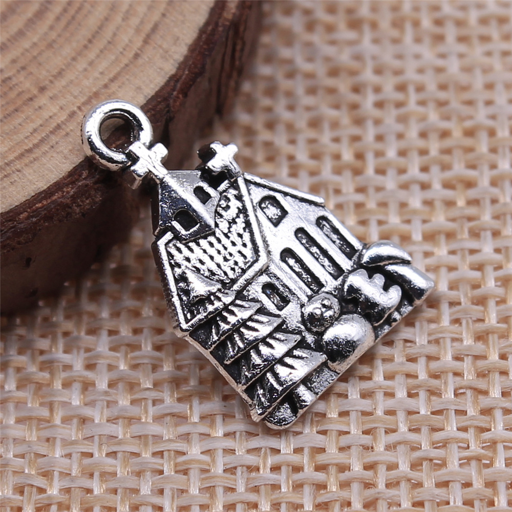 WYSIWYG 10pcs 21x14mm Antique  - Vintage Fashion Houses ulasan dan harga