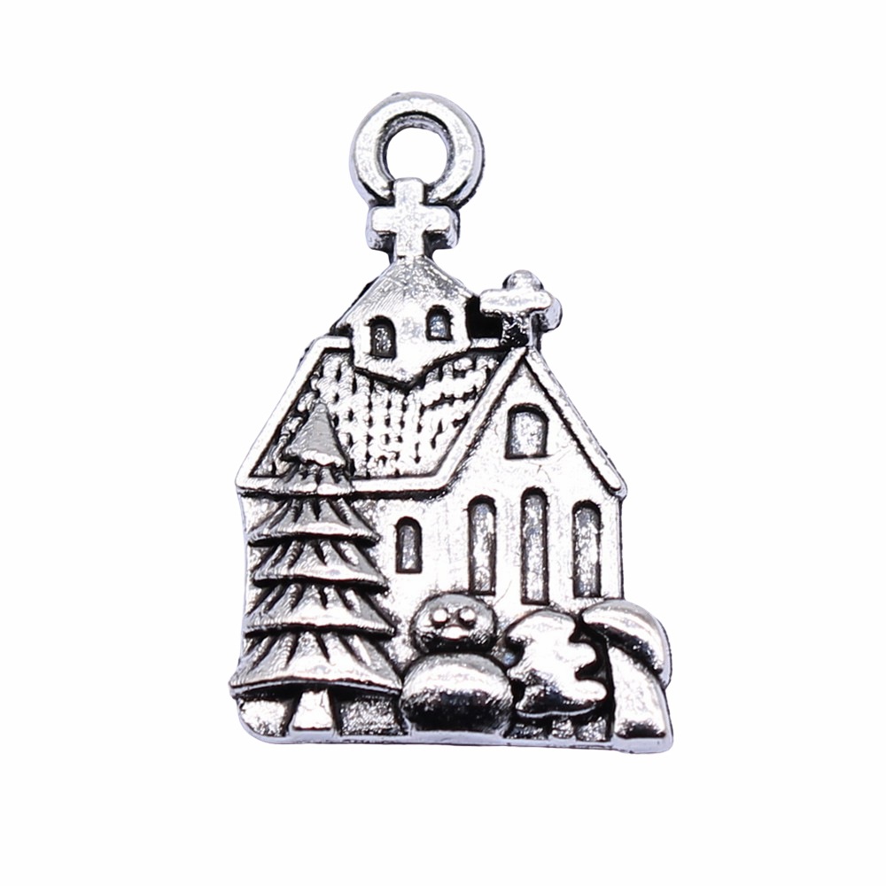 WYSIWYG 10pcs 21x14mm Antique  - Vintage Fashion Houses ulasan dan harga