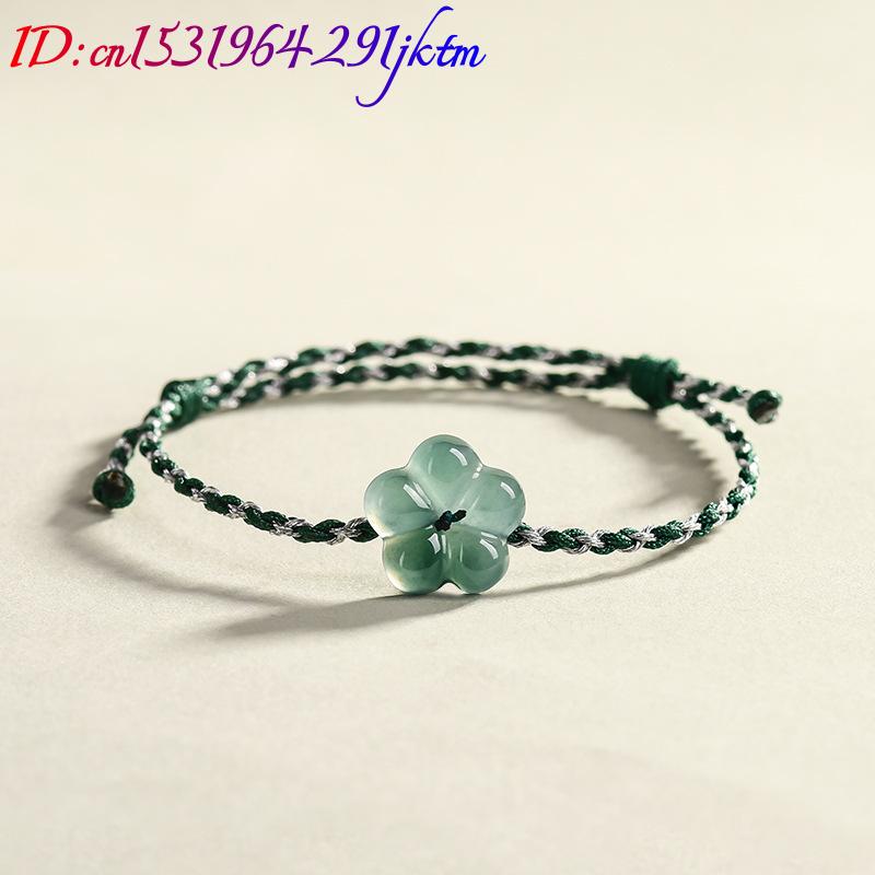 Burmese Jadeite Flower Bracele - Usa Vintage Fashion ulasan dan harga
