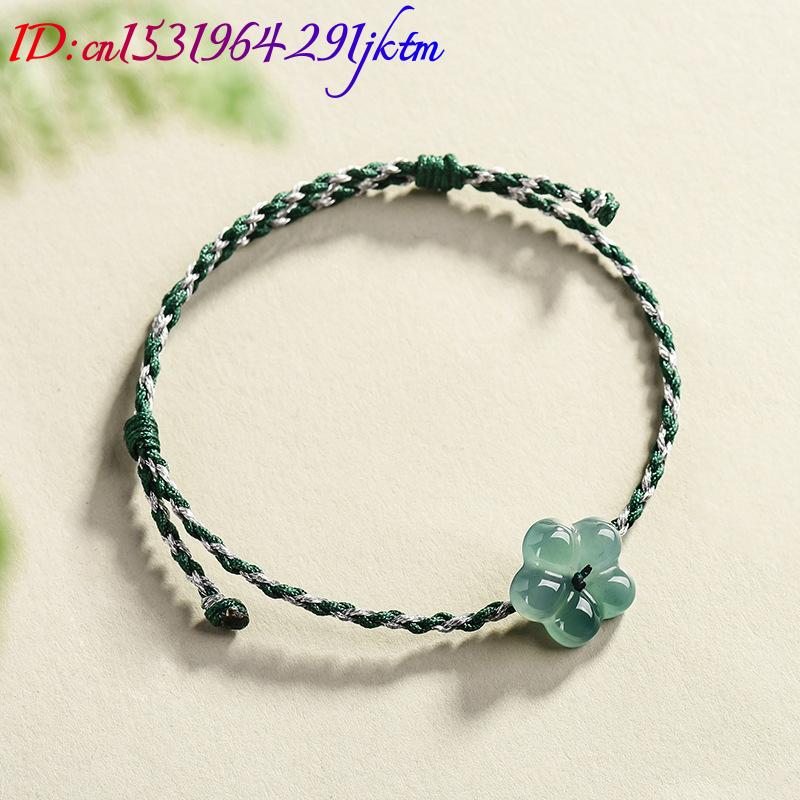 Burmese Jadeite Flower Bracele - Usa Vintage Fashion ulasan dan harga