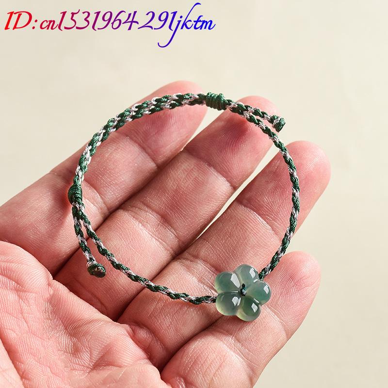 Burmese Jadeite Flower Bracele - Usa Vintage Fashion ulasan dan harga