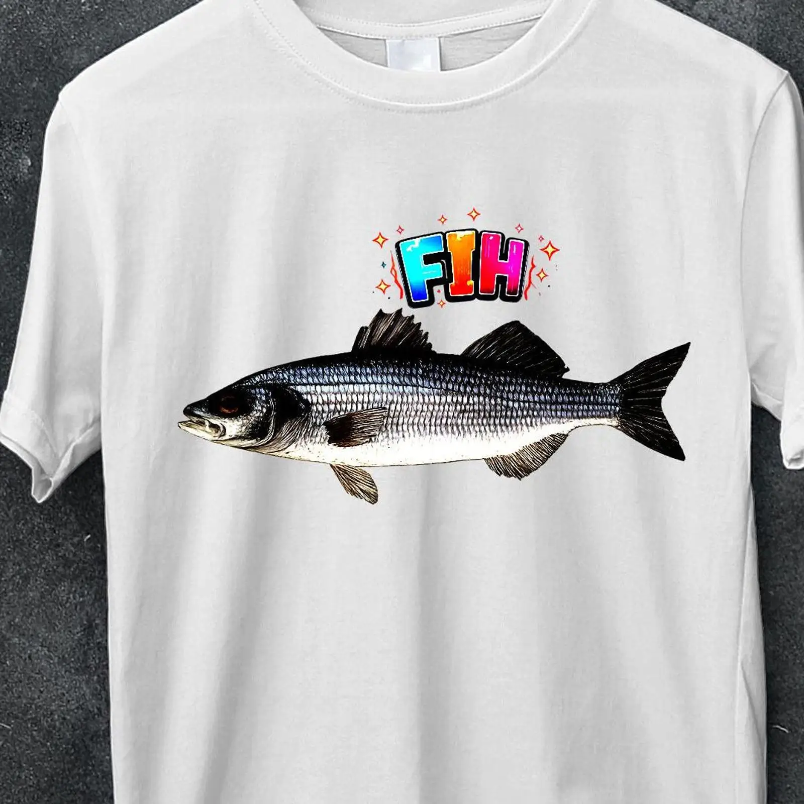Fih Fish Meme T Shirt Funny Ge - Vintage Fashion Gen Z ulasan dan harga