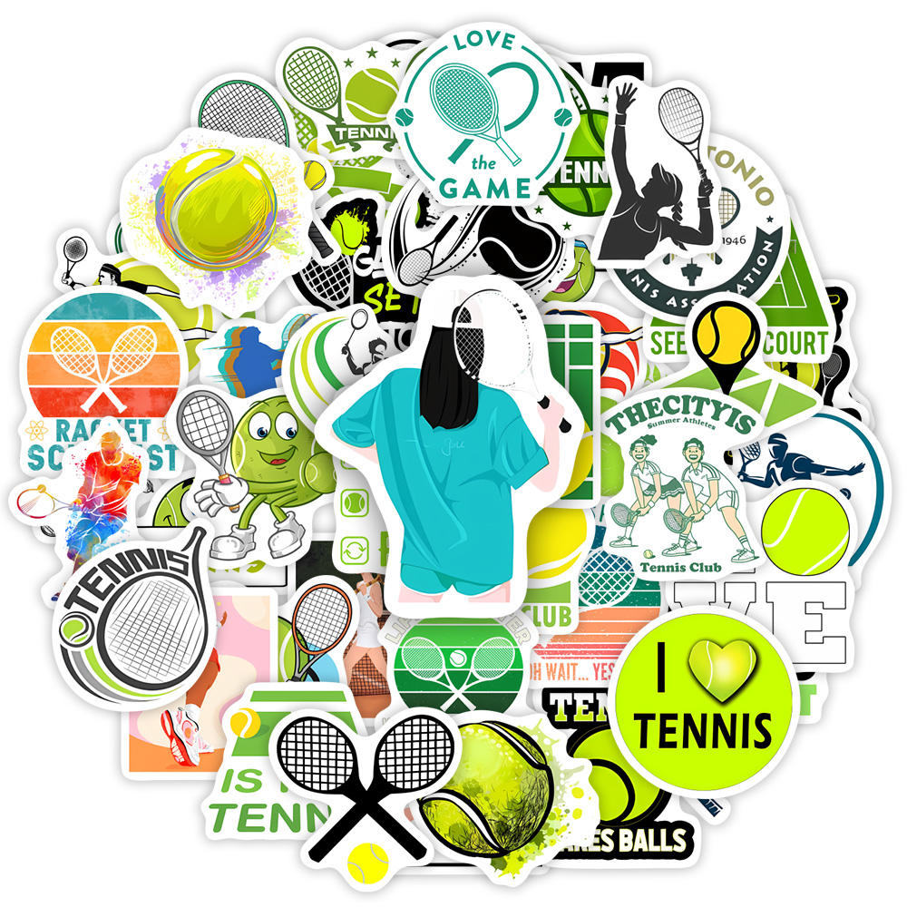 Tennis Theme Lovers Sticekrs D - Vintage Fashion Magazines ulasan dan harga