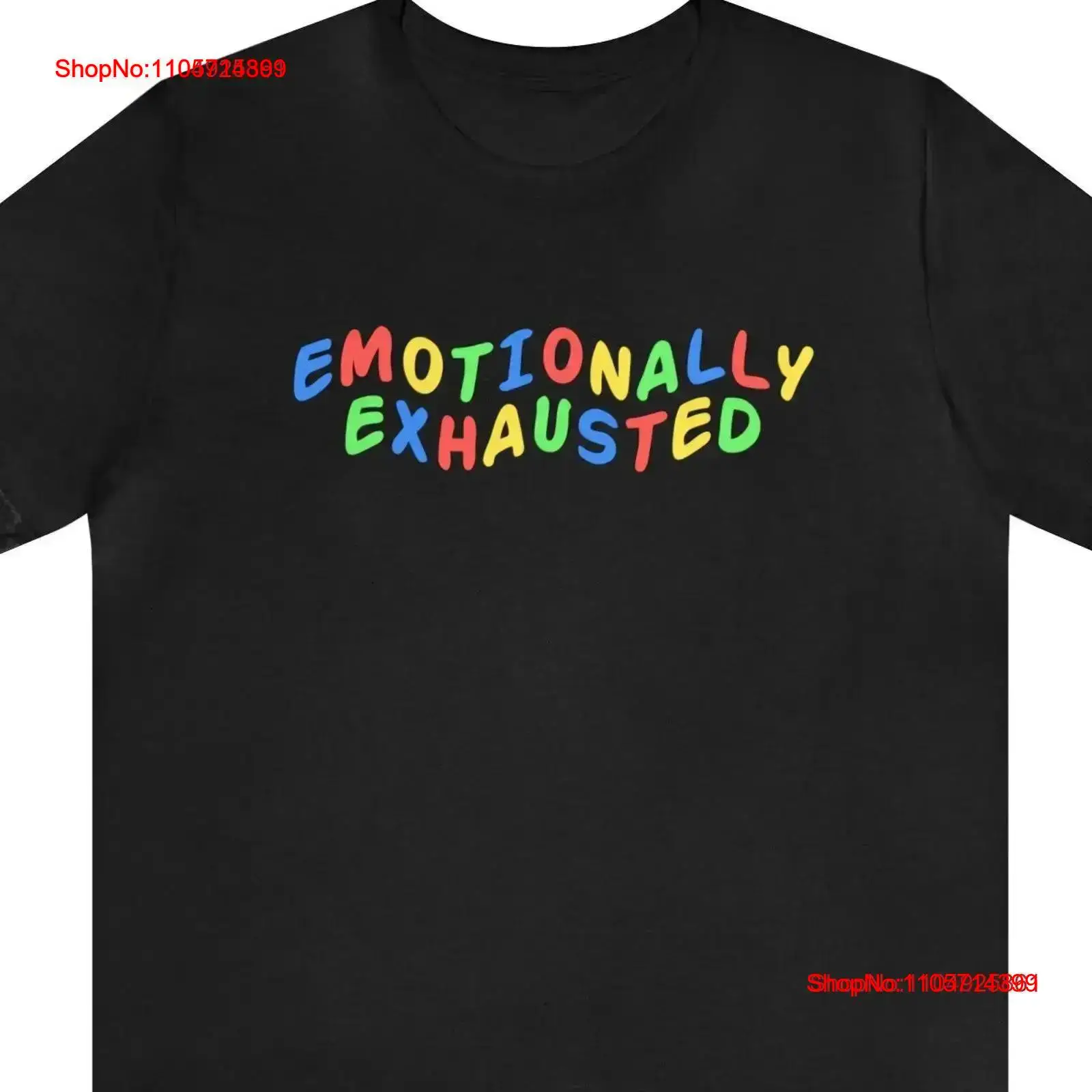 Funny T Shirt Emotionally Exha - Vintage Fashion Gen Z ulasan dan harga